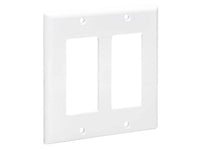 Eaton Tripp Lite N042D-200-WH Double-Gang Faceplate, Decora Style - Vertical, White, TAA