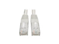Eaton Tripp Lite N200-001-WH Cat6 Gigabit Molded (UTP) Ethernet Cable (RJ45 M/M), PoE, White, 1 ft. (0.31 m)