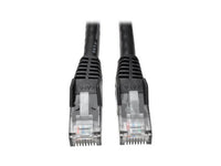 Eaton Tripp Lite N201-001-BK Cat6 Gigabit Snagless Molded (UTP) Ethernet Cable (RJ45 M/M), PoE, Black, 1 ft. (0.31 m)