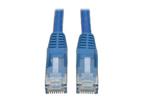 Eaton Tripp Lite N201-003-BL Cat6 Gigabit Snagless Molded (UTP) Ethernet Cable (RJ45 M/M), PoE, Blue, 3 ft. (0.91 m)