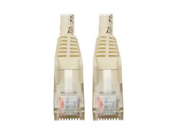 Eaton Tripp Lite N201-06N-WH Cat6 Gigabit Snagless Molded (UTP) Ethernet Cable (RJ45 M/M), PoE, White, 6-in. (15.24 cm)