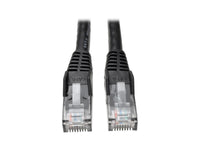 Eaton Tripp Lite N201-100-BK Cat6 Gigabit Snagless Molded (UTP) Ethernet Cable (RJ45 M/M), PoE, Black, 100 ft. (30.5 m)