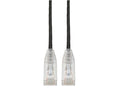 Eaton Tripp Lite N201-S6N-BK Cat6 Gigabit Snagless Slim UTP Ethernet Cable (RJ45 M/M), PoE, Black, 6-in. (15.24 cm)