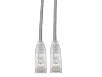 Eaton Tripp Lite N201-S6N-GY Cat6 Gigabit Snagless Slim UTP Ethernet Cable (RJ45 M/M), PoE, Gray, 6-in. (15.24 cm)