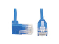 Eaton Tripp Lite N204-S10-BL-UP Up-Angle Cat6 Gigabit Molded Slim UTP Ethernet Cable (RJ45 Right-Angle Up M to RJ45 M), Blue, 10 ft. (3.05 m)