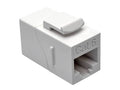 Eaton Tripp Lite N235-001-WH Cat6 Straight-Through Modular In-Line Snap-In Coupler (RJ45 F/F), White, TAA
