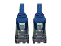 Eaton Tripp Lite N262-S10-BL Cat6a 10G Snagless Shielded Slim STP Ethernet Cable (RJ45 M/M), PoE, Blue, 10 ft. (3.1 m)