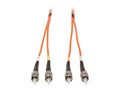 Eaton Tripp Lite N302-006 Duplex Multimode 62.5/125 Fiber Patch Cable (ST/ST), 2M (6 ft.)