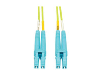 Eaton Tripp Lite N820-03M-OM5 100G Duplex Multimode 50/125 OM5 LSZH Fiber Optic Cable (LC/LC), Lime Green, 3 m