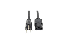 Eaton Tripp Lite P010-012 Desktop Computer Power Cable, NEMA 5-15P to C13 - 10A, 125V, 18 AWG, 12 ft. (3.66 m), Black