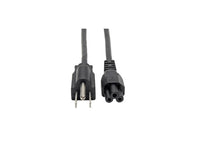 Eaton Tripp Lite P013-010 3-Slot Power Cord, NEMA 5-15P to C5 - Laptop/Notebook, 10A, 125V, 18 AWG, 10 ft. (3.05 m), Black