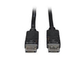 Eaton Tripp Lite P580-001 DisplayPort Cable with Latching Connectors, 4K 60 Hz (M/M), Black, 1 ft. (0.31 m)