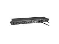 Eaton Tripp Lite PDUB151U 100-125V 12A Single-Phase Hot-Swap PDU with Manual Bypass - 6 NEMA 5-15R Outlets, 2 5-15P Inputs, 1U Rack/Wall