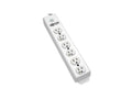 Eaton Tripp Lite PS-602-HG Safe-IT Medical-Grade Power Strip, UL 1363, 6x Hospital-Grade Outlets, Antimicrobial, 6 ft. Cord