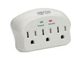 Eaton Tripp Lite SK3-0 Protect It 3-Outlet Surge Protector, Direct Plug-In, 660 Joules, 2 Diagnostic LEDs