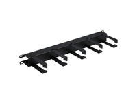Eaton Tripp Lite SRCABLERING1UHD Horizontal Cable Manager - Metal Rings, Black, 1U