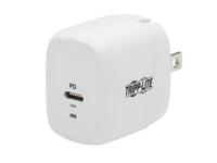 Eaton Tripp Lite U280-W01-18C1-K Compact USB-C Wall Charger with USB-C to Lightning Cable - 18W PD Charging, GaN Technology, White