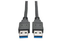 Eaton Tripp Lite U320-006-BK USB 3.0 SuperSpeed A/A Cable (M/M), Black, 6 ft. (1.83 m)