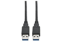 Eaton Tripp Lite U325-006 USB 3.0 SuperSpeed A to A Cable for USB 3.0 All-in-One Keystone/Panel Mount Couplers (M/M), Black