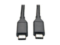 Eaton Tripp Lite U420-003-G2 USB-C Cable (M/M) - USB 3.2 Gen 2 (10 Gbps), Thunderbolt 3 Compatible, 3 ft. (0.91 m)