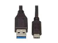 Eaton Tripp Lite U428-20N USB-C to USB-A Cable (M/M), USB 3.2 Gen 1 (5 Gbps), Thunderbolt 3 Compatible, 20-in. (50.8 cm)