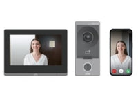 Uniview KIT/201S/372S OEU-201S-HMK-W x1 OEI-372S-H-W x1 32GB TF card x1 Power adapter - Supports call and intercom with the connected indoor station and app