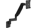 Humanscale M21NTNHBCTB M2.1 Monitor Arm with Hardwall Mount, 4 Straight Link and Dynamic Link, Black with Black Trim