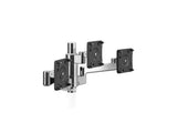 Humanscale X2NM0NCWNTD8TD8TD12 M/Flex for Triple Monitors, No Mount, 18 Post, Polished Aluminum with White Trim
