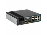 Lantronix LM4-4S-NA Console Server, 4 total serial ports, 2 USB 2.0, 1 GbE RJ45 Ethernet, 1 GbE SFP, Single AC power, TAA, North American Power Cord & Adapter