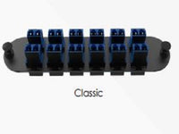 DMSI DMAPC-24Y-38 Adapter Panel, Classic, 24F, LC duplex, Single-mode OS2, APC, green