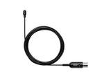 Shure TL47B/O-MTQG-TA TwinPlex Subminiature Omnidirectional Lavalier, Low Sensitivity, 1.6 mm Cable with MTQG Connector, Black TAA - Dual-Diaphragm