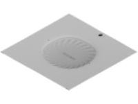 Oberon 1047-ARAP725-T Locking Suspended Ceiling Tile Access Point Enclosure, 3H x 18.5W x 18.5D (76 mm x 470 mm x 470 mm) Back Box, HPE Aruba AP-725 Door, Tegular Style
