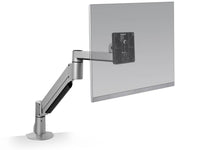 HAT Design Works 7000-1000-124 7000 Articulating Monitor Arm, Silver, holds 13-28 lbs, up to 32IN screen