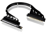 Thermaltake AC-077-CO1OTN-C1 PCI-E 4.0 Dual 90 Degree Riser Cable 400mm - Black