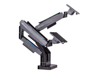 Thermaltake GEA-MSR-DMSBLK-01 The Dual RGB Monitor Arm is perfectly compatible with gaming desk and monitors