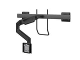 Humanscale M81NTNHBBHB M8.1 Monitor Arm for Single Monitor, Direct Hardwall Mount, Angled and Dynamic Link, Crossbar for