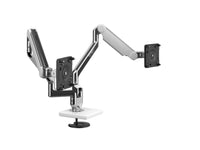 Humanscale M22MTWB M2.1 Dual Mount Monitor Arm, 4/Angled/Dynamic Links, 100 x 100mm VESA