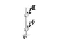 Humanscale X822ETWC M/Flex M8.1 Dual Monitor Arm, Stacked (One over One), 8/Dynamic Links, 24 Post, 100x100mm VESA