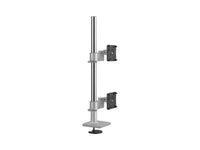 Humanscale X822NTSB M/Flex M8.1 Dual Monitor Arm, Stacked (One over One), No Links, 30 Post, 100x100mm VESA