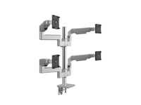 Humanscale X842ETSD M/Flex M8.1 Quad Monitor Arm, Stacked (Two Over Two), 8/Dynamic Links, 24 Post, 100x100mm VESA