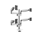Humanscale X842ETWB M/Flex M8.1 Quad Monitor Arm, Stacked (Two Over Two), 8/Dynamic Links, 24 Post, 100x100mm VESA