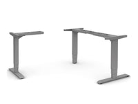 HAT Design Works HAT3-HI-L SI Height Adjustable Base, Silver, holds 350 lbs, Three-Legged