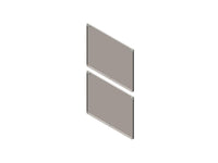 Chatsworth 39763-7EG Side Panel for ZetaFrame Cabinet; for 52U x 47.2IND (1200 mm) Cabinet; Solid; Black