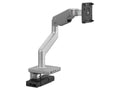 Humanscale M81M33CSBTDNA M8.1 Monitor Arm with M/Connect 3 Pro Dock, Clamp Mount, Monitor Tilt, Silver with Gray Trim