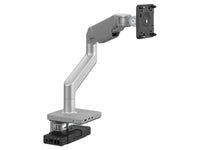 Humanscale M81M33CSBTDNA M8.1 Monitor Arm with M/Connect 3 Pro Dock, Clamp Mount, Monitor Tilt, Silver with Gray Trim