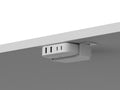 Humanscale NH2CC9WNA NeatHub USB Charging Station, 90 Degree Mount, White