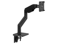 Humanscale M81NTNCBBTD M8.1 Monitor Arm with Clamp Mount, Angled and Dynamic Link, Dell QA VESA Plate, Black with Black Trim