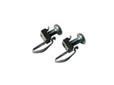 Chatsworth 76544-702 Clik-Nut Hardware Kit, #12-24 Cage Nuts and Screws, 250 Count, Black Zinc