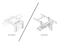 Chatsworth 10506-E06 Cable Runway Elevation Kit For Racks; 4IN- 6IN High, Quantity per Package: 1 Pair; Glacier White