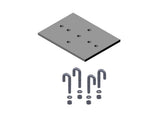 Chatsworth 10595-112 3IN Channel Rack-To-Runway Mounting Plate Using J-Bolts 9 to 12IN W; Gray